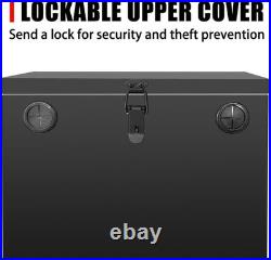 12V Waterproof Steel Dual Battery Box Lockable RV & Marine Storage Solution
