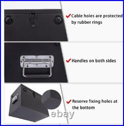 12V Waterproof Steel Dual Battery Box Lockable RV & Marine Storage Solution