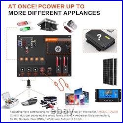 12/24 V Camping Electrical System Centre Battery Power Control Box with Type D