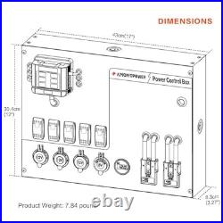 12/24 V Camping Electrical System Centre Battery Power Control Box with Type D