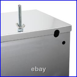 13.5w X 9.5d X 10h Universal Polished Aluminum Batter Box Relocation Kit+wire