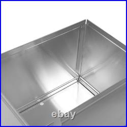 13.5w X 9.5d X 10h Universal Polished Aluminum Batter Box Relocation Kit+wire
