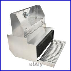 15X30X31 Aluminum Diamond Plate Step Truck Battery Tool Box