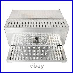 15X30X31 Aluminum Diamond Plate Truck Step Battery Tool Box For Peterbilt