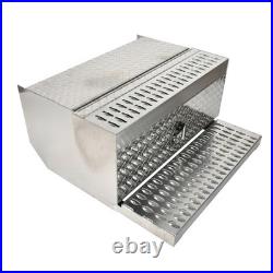 15X30X31 Aluminum Diamond Plate Truck Step Battery Tool Box For Peterbilt