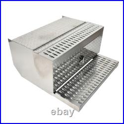 15X30X31 Aluminum Diamond Plate Truck Step Battery Tool Box For Peterbilt