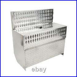 15X30X31 Aluminum Diamond Plate Truck Step Battery Tool Box For Peterbilt