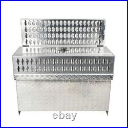 15X30X31 Aluminum Diamond Plate Truck Step Battery Tool Box For Peterbilt