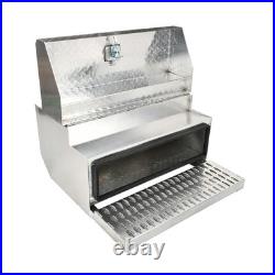 15(H) x 30(D) x 31(W) Aluminum Diamond Plate Step Battery Box Tool Box