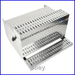 19X30X31 Aluminum Diamond Plate Step Truck Battery Tool Box