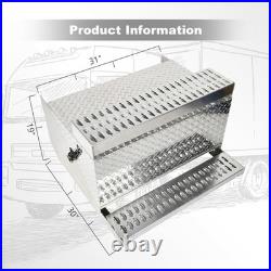 19X30X31 Aluminum Diamond Plate Step Truck Battery Tool Box