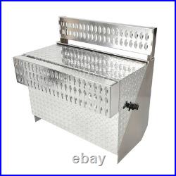 19(H) x 30(D) x 31(W) Aluminum Diamond Plate Step Battery Box Tool Box