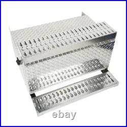 19 X 30 X 31 Aluminum Diamond Plate Truck Step Battery Tool Box For Peterbilt