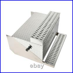 19 X 30 X 31 Aluminum Diamond Plate Truck Step Battery Tool Box For Peterbilt