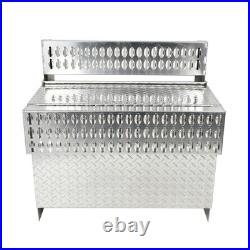 19 X 30 X 31 Aluminum Diamond Plate Truck Step Battery Tool Box For Peterbilt