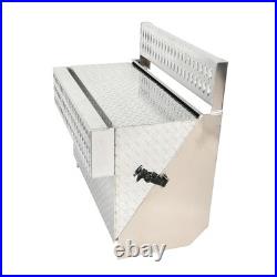 19 X 30 X 31 Aluminum Diamond Plate Truck Step Battery Tool Box For Peterbilt