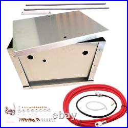 1x Complete Aluminum Battery Box Relocation Kit Universal Billet Street or Race