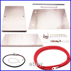 1x Complete Aluminum Battery Box Relocation Kit Universal Billet Street or Race