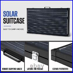 200W Monocrystalline Solar Panel, Portable Solar Suitcase Foldable Lightweight