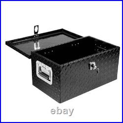 20 Inch Aluminum Truck Tool Box, Waterproof Square Storage Organizer with Lock