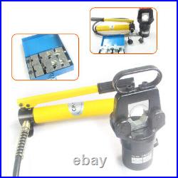 20 Ton Hydraulic Crimper Crimping Tool Wire Battery Cable Lug Terminal + 12 Dies