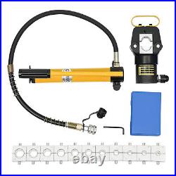 20 Ton Hydraulic Crimper Crimping Tool Wire Battery Cable Lug Terminal + 12 Dies