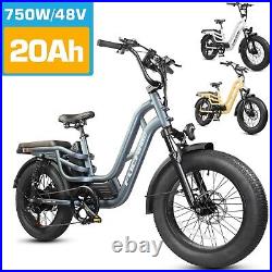 20in 48V 20Ah E-City Bike E-Mountain Bike Full Suspension Fat Tire 32MPH E-Bikes