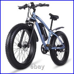 26 1000W Electric For Birthday E Bike Fat Tire Snow Mountain Bicycle Li-Battery