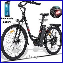 26 in Electric Bike 350W Mountain Bicycle 36V Removable LI-Battery City e Bikes