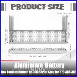 29-1/2 Aluminum Battery Box Toolbox Bottom Replacement Step Heavy Duty Bottom