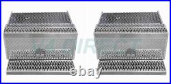 2PCS 30'' Aluminum Diamond Plate Step Tool Box Battery Box Peterbilt 378 379 389