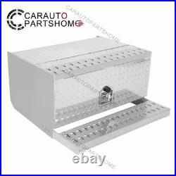 30X29.5X15 Cab Entry Box Aluminum Stripe Plate Tool Box Step Battery Box