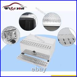 30X29.5X15 Cab Entry Box Aluminum Stripe Plate Tool Box Step Battery Box