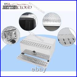 30X29.5X15 Cab Entry Box Aluminum Stripe Plate Tool Box Step Battery Box