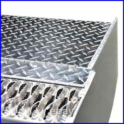 30''×30''×15''Aluminum Diamond Plate Step Battery Box Tool Box For 378 379 389