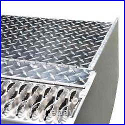 30''Aluminum Diamond Plate Step Tool Box Battery Box Peterbilt 378 379 389 Truck