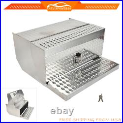 31X30X15 Aluminum Diamond Plate Step Battery Tool Box For Peterbilt 378 379