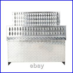 31X30X15 Aluminum Diamond Plate Step Battery Tool Box For Peterbilt 378 379