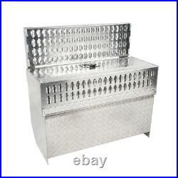 31X30X15 Aluminum Diamond Plate Step Battery Tool Box For Peterbilt 378 379