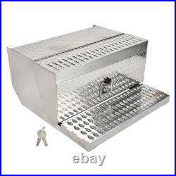 31X30X15 Aluminum Diamond Plate Step Tool Box Battery Box Cab Entry Box