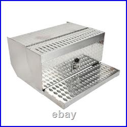 31X30X15 Aluminum Diamond Plate Step Tool Box Battery Box Cab Entry Box