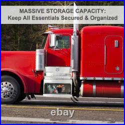 31X30X15 Aluminum Diamond Plate Step Tool Box Battery Box Cab Entry Box