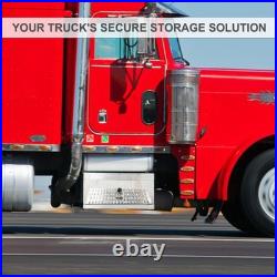 31X30X15 Aluminum Diamond Plate Step Tool Box Battery Box Cab Entry Box