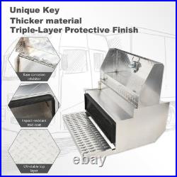 31X30X15 Aluminum Diamond Plate Step Tool Box Battery Box Cab Entry Box