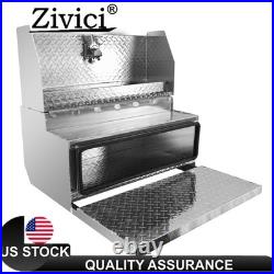 31X30X15 LOCKABLE ALUMINUM BATTERY STORAGE BOX With KEYS FOR PETERBILT CAB ENTRY