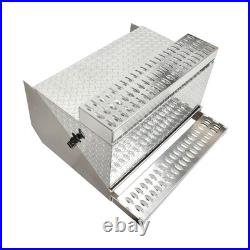 31X30X19 Aluminum Diamond Plate Step Tool Box Battery Box Cab Entry Box