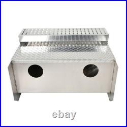 31X30X19 Aluminum Diamond Plate Step Tool Box Battery Box Cab Entry Box