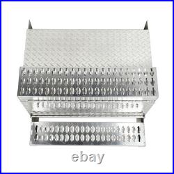 31X30X19 Aluminum Diamond Plate Step Tool Box Battery Box Cab Entry Box
