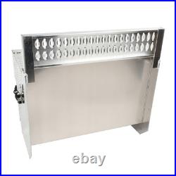 31X30X19 Silver Aluminum Diamond Plate Step Battery Tool Box Cab Entry Box