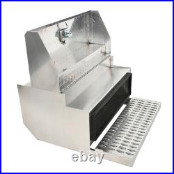31''×30''×15''Aluminum Diamond Plate Step Battery Box Tool Box For 378 379 389
